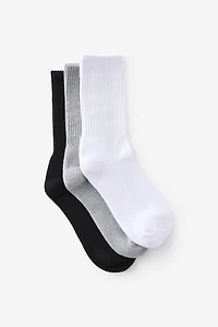 3 Pack Essential Crew Socks
