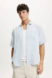 Relaxed Linen Short Sleeve Shirt