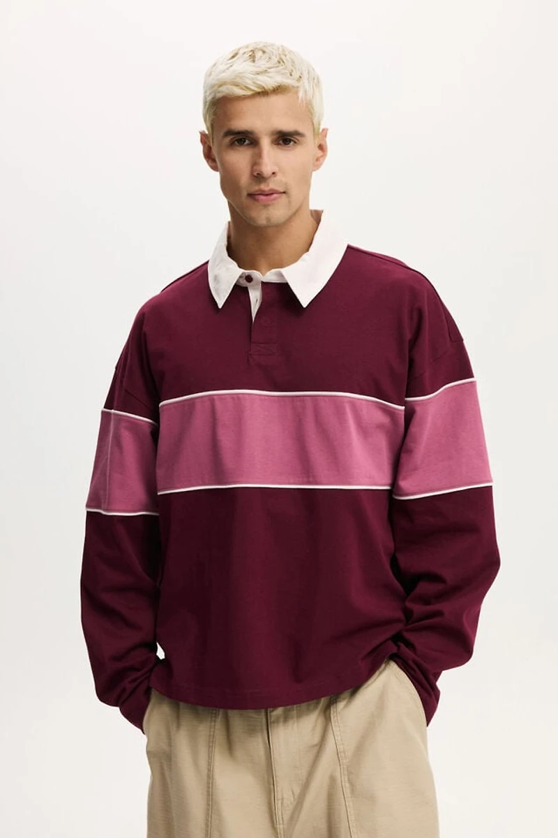 Cropped Fit Rugby Polo