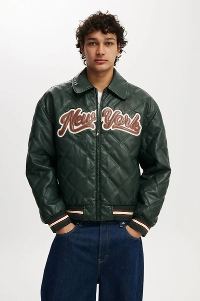 Applique Bomber Jacket