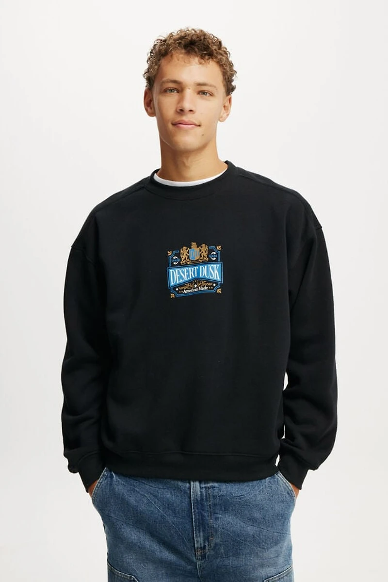 Box Fit Graphic Crew Sweater