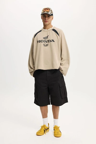 Cropped Honda Jt Racing Crew Fleece