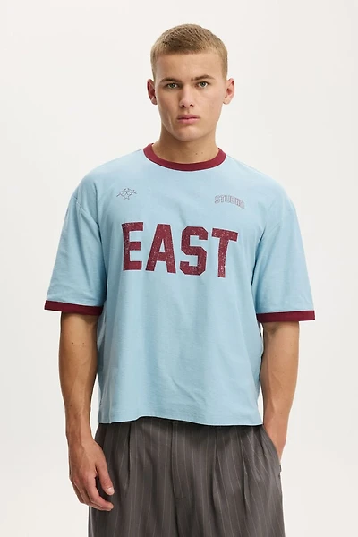 Cropped Fit Graphic T-Shirt