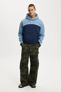 Cropped Fit Graphic Hoodie