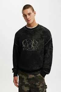 Y2k Box Fit Crew Knit