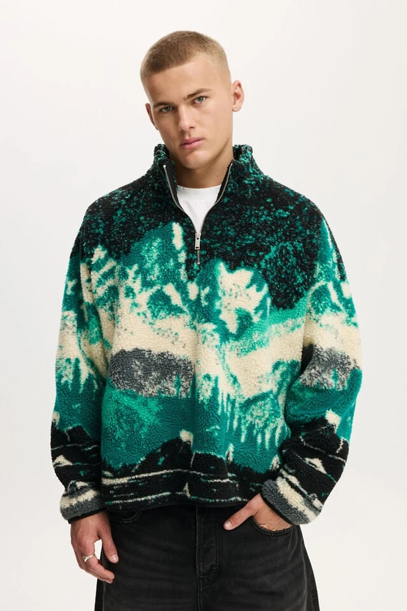 Quarter Zip Teddy Fleece
