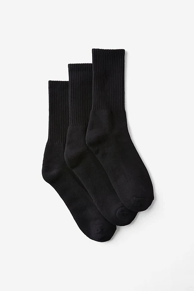 3 Pack Essential Crew Socks