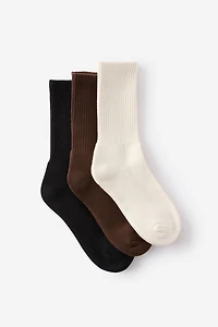 3 Pack Essential Crew Socks