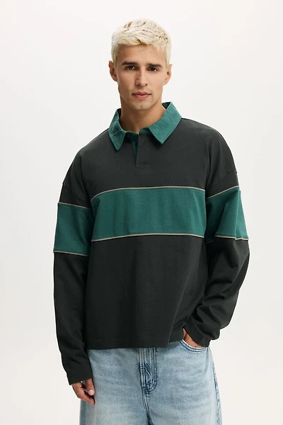 Cropped Fit Rugby Polo