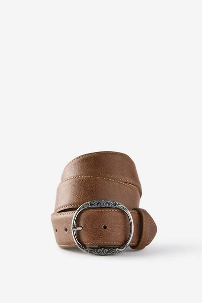 Oval Buckle Belt