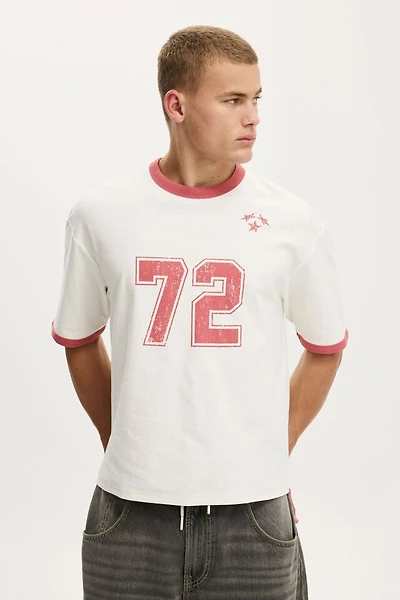 Cropped Fit Graphic T-Shirt