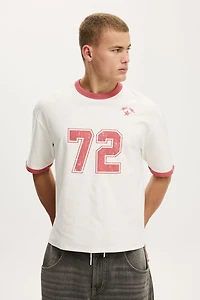 Cropped Fit Graphic T-Shirt