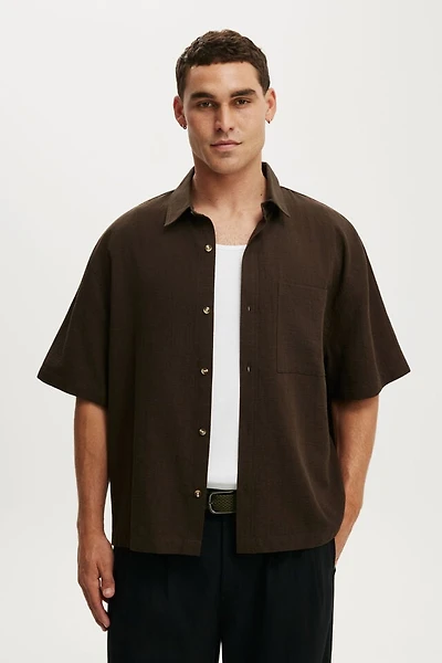 Boxy Fit Short Sleeve Shirt