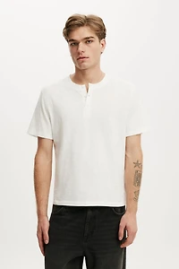Fitted Henley T-Shirt