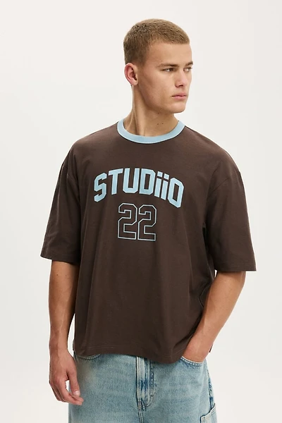 Cropped Fit Graphic T-Shirt