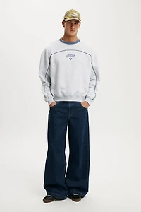 Box Fit Graphic Crew Sweater