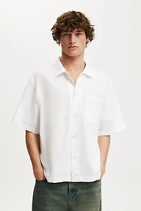 Eli Linen Blend Short Sleeve Shirt