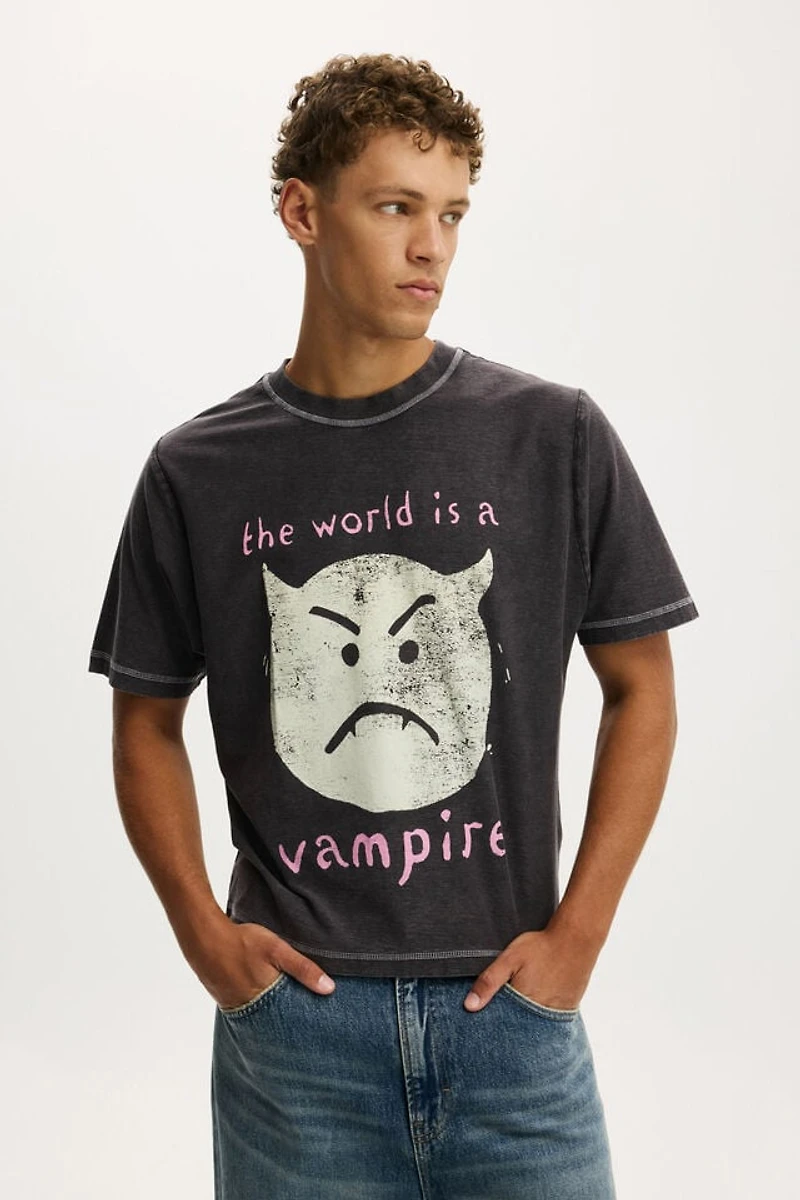 Smashing Pumpkins Cropped Fit Music T-Shirt