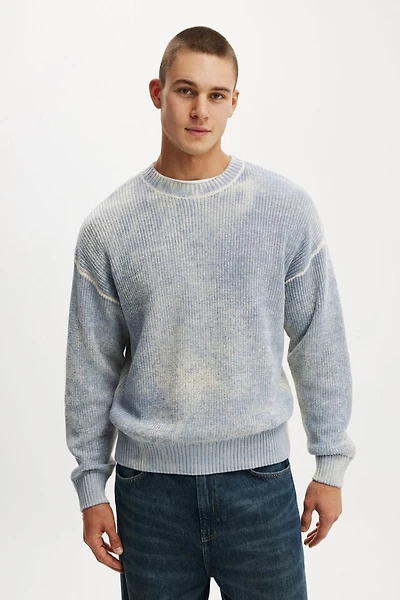 Y2k Box Fit Crew Knit