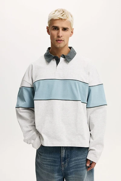 Cropped Fit Rugby Polo