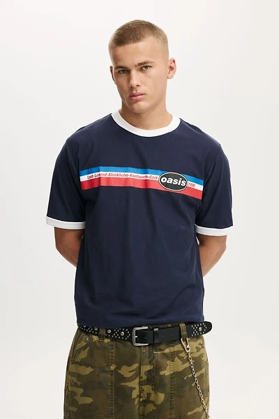 Oasis Cropped Fit Music T-Shirt
