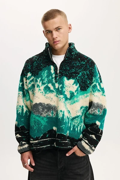 Quarter Zip Teddy Fleece