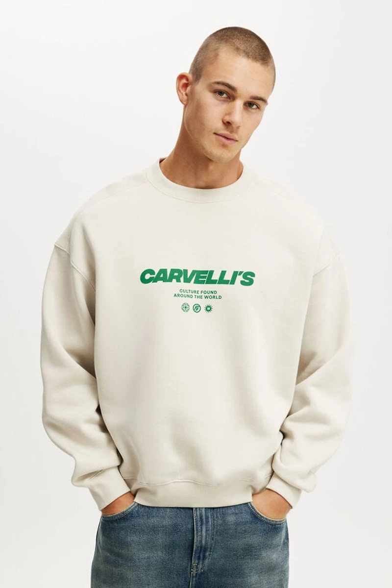 Box Fit Graphic Crew Sweater