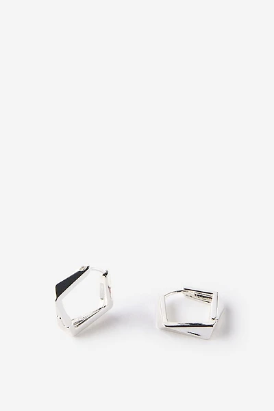 Premium Plated Mid Hoop Earring