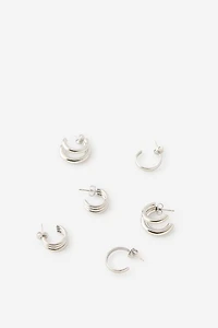 Waterproof 3Pk Mid Earring