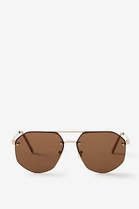 Mikayla Rimless Aviator Sunglasses