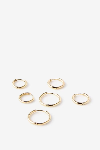 3Pk Mid Earring