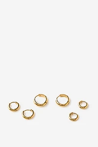 Waterproof 3Pk Mid Earring