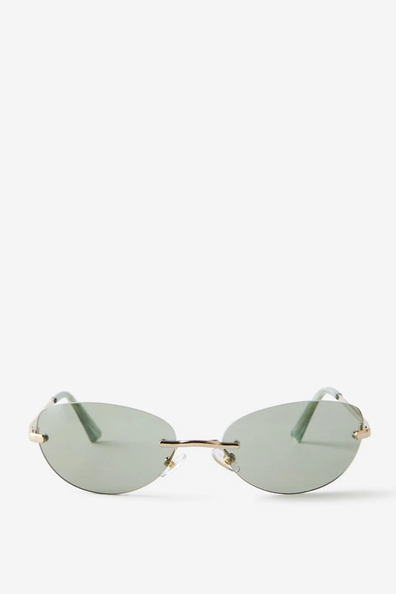 Billie Round Rimless Sunglasses