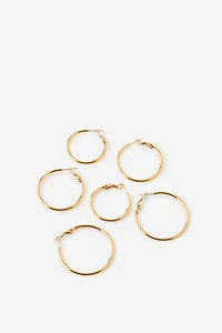 Waterproof 3Pk Mid Earring