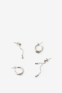 Waterproof 2Pk Mid Earring