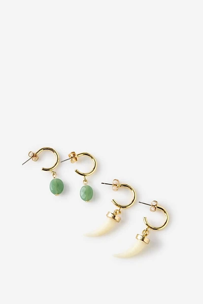 2Pk Mid Earring
