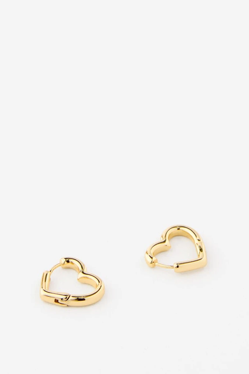 Premium Plated Mid Hoop Earring