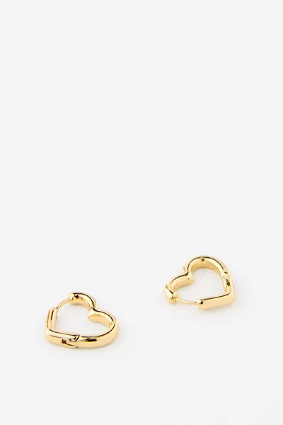 Premium Plated Mid Hoop Earring