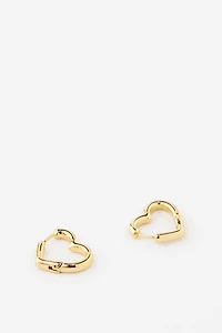 Premium Plated Mid Hoop Earring