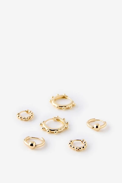 3Pk Mid Earring