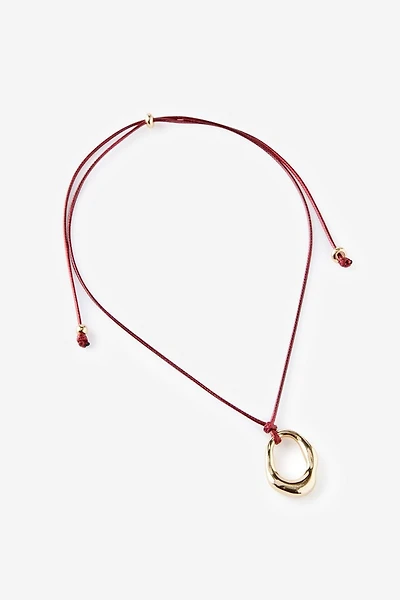 Cord Pendant Necklace