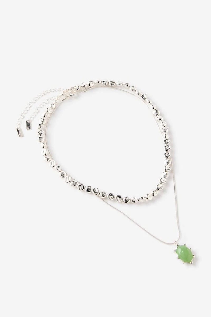 2Pk Beaded Necklace