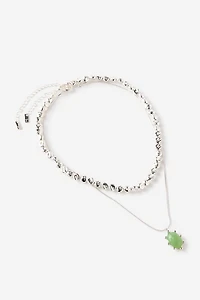2Pk Beaded Necklace
