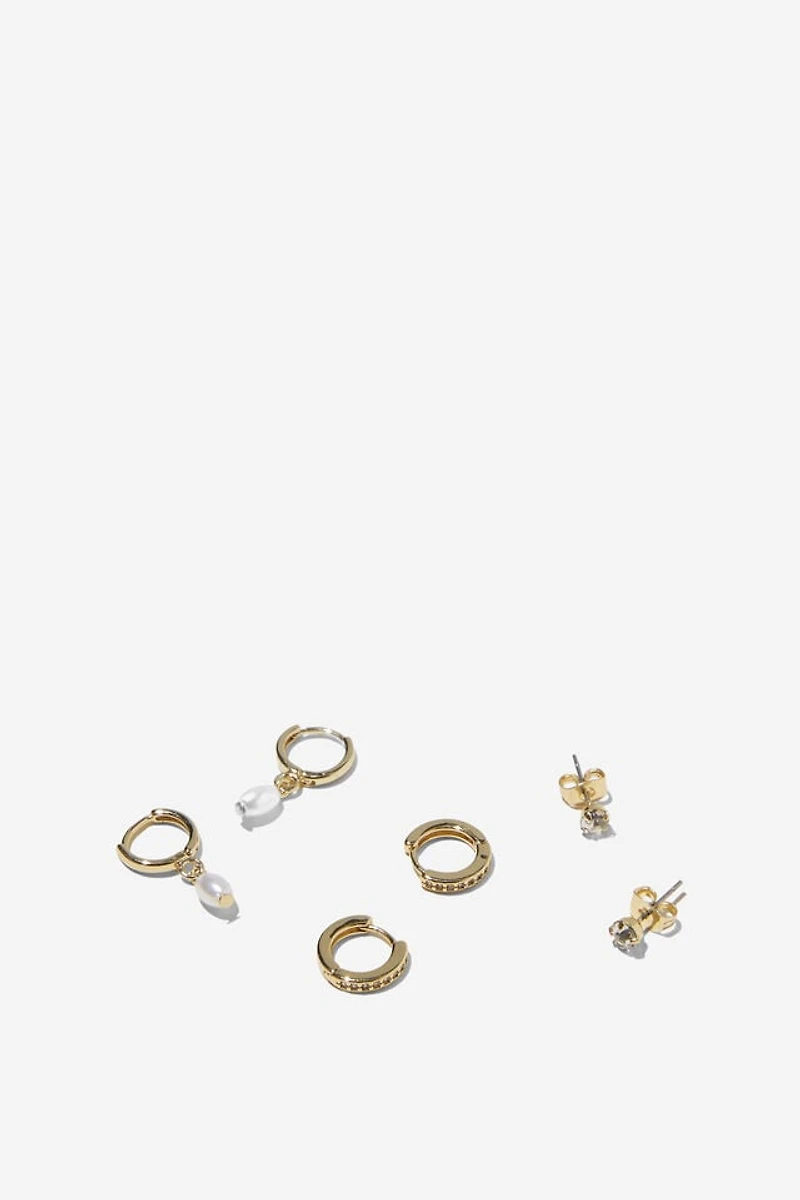 3Pk Small Earring