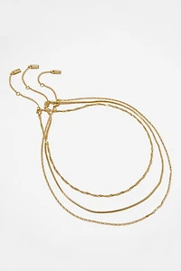 3Pk Fine Chain Necklace