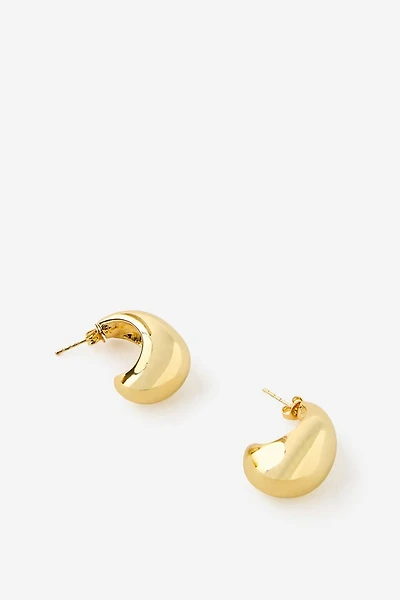 Premium Plated Mid Charm Earring