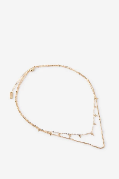 2Pk Fine Chain Necklace