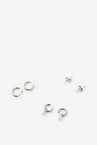 Waterproof 3Pk Small Earring