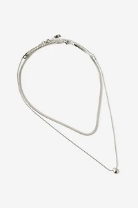 Waterproof 2Pk Pendant Necklace
