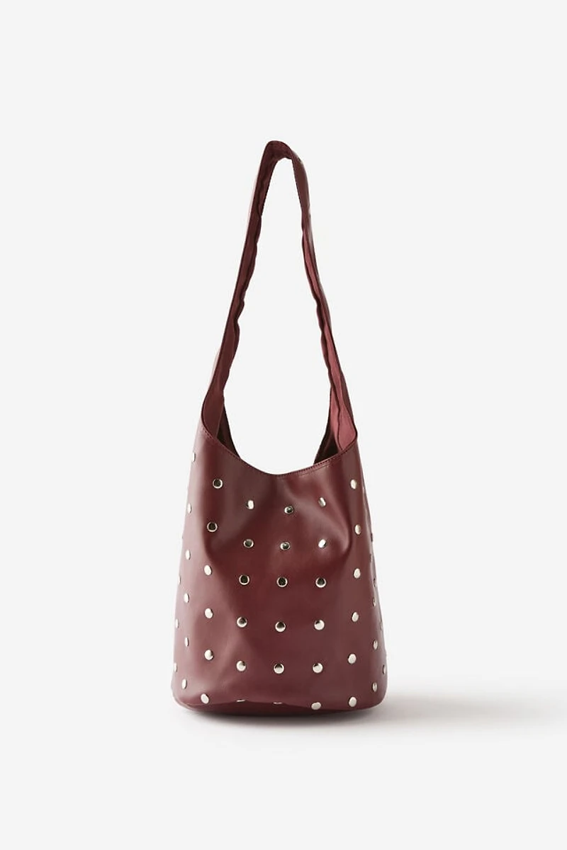 Lia Studded Bucket Bag